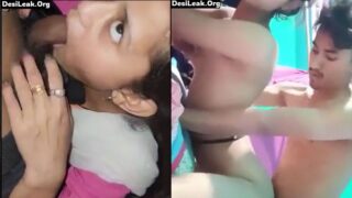 Desi girl friend blowjob and fucking hard sex with doggy style,with hindi talk