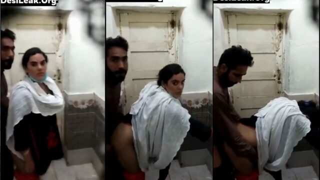 Paki nurse bhabhi doggy style fucking in hospital bathroom, leaked video 